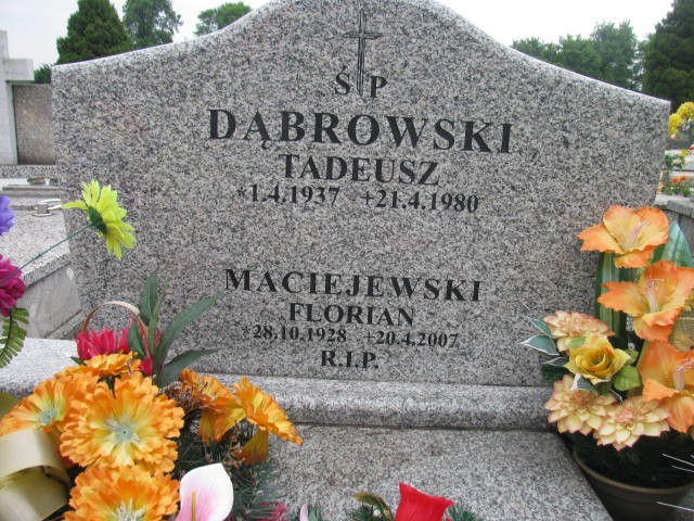 Tadeusz Dąbrowski 1937 Oświęcim - Grobonet - Wyszukiwarka osób pochowanych