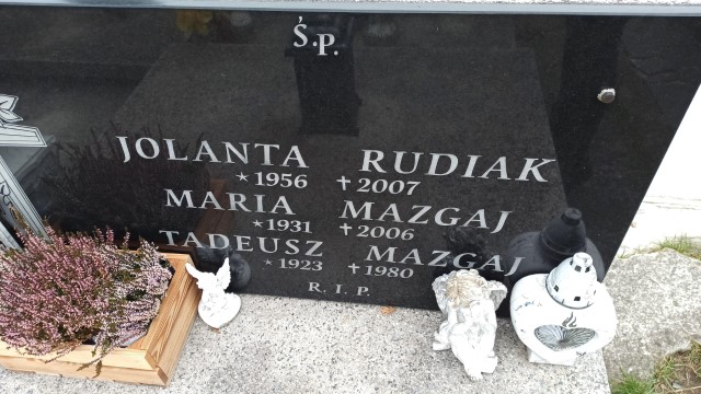 Jolanta Rudiak 1956 Oświęcim - Grobonet - Wyszukiwarka osób pochowanych