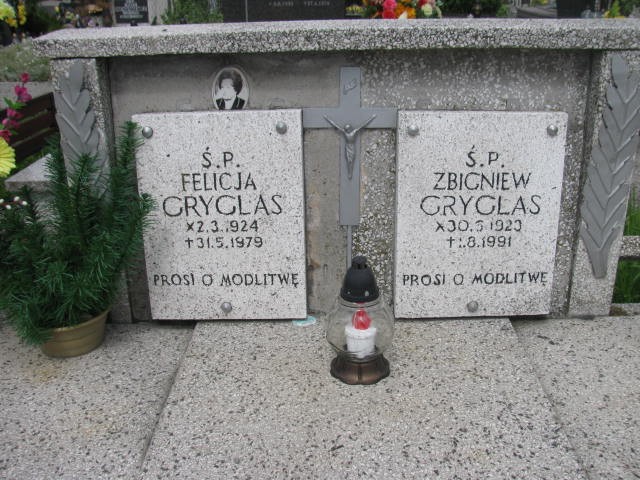 Zbigniew Gryglas 1923 Oświęcim - Grobonet - Wyszukiwarka osób pochowanych