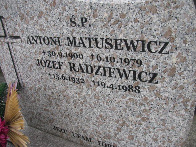 Antoni Matusewicz 1900 Oświęcim - Grobonet - Wyszukiwarka osób pochowanych