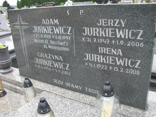 Adam Jurkiewicz 1920 Oświęcim - Grobonet - Wyszukiwarka osób pochowanych