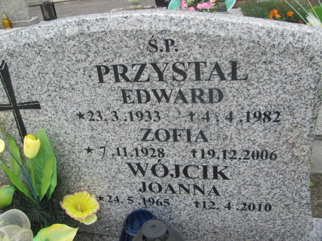 Edward Przystał 1933 Oświęcim - Grobonet - Wyszukiwarka osób pochowanych