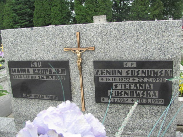 Zenon Sosnowski 1922 Oświęcim - Grobonet - Wyszukiwarka osób pochowanych