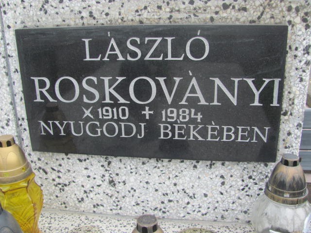 Ladislav Roskovanyi 1910 Oświęcim - Grobonet - Wyszukiwarka osób pochowanych