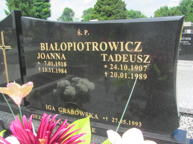 Iga Grabowska 1993 Oświęcim - Grobonet - Wyszukiwarka osób pochowanych