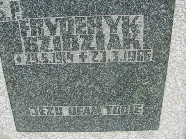 Marianna Bzibziak 1914 Oświęcim - Grobonet - Wyszukiwarka osób pochowanych