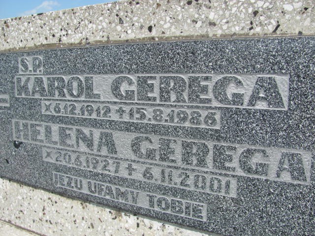 Karol Gerega 1912 Oświęcim - Grobonet - Wyszukiwarka osób pochowanych