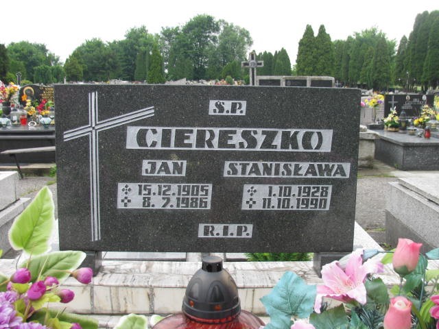 Jan Ciereszko 1905 Oświęcim - Grobonet - Wyszukiwarka osób pochowanych