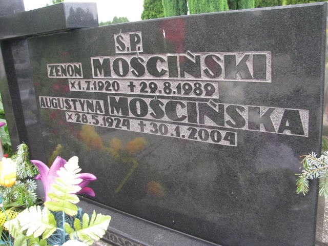Zenon Mościński 1926 Oświęcim - Grobonet - Wyszukiwarka osób pochowanych