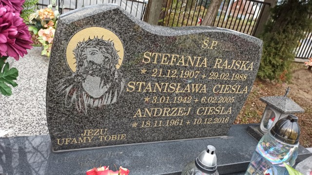 Stefania Rajska 1907 Oświęcim - Grobonet - Wyszukiwarka osób pochowanych