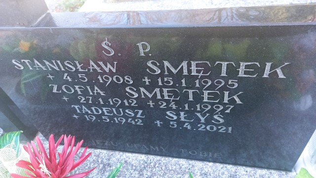 Tadeusz Słyś 1942 Oświęcim - Grobonet - Wyszukiwarka osób pochowanych